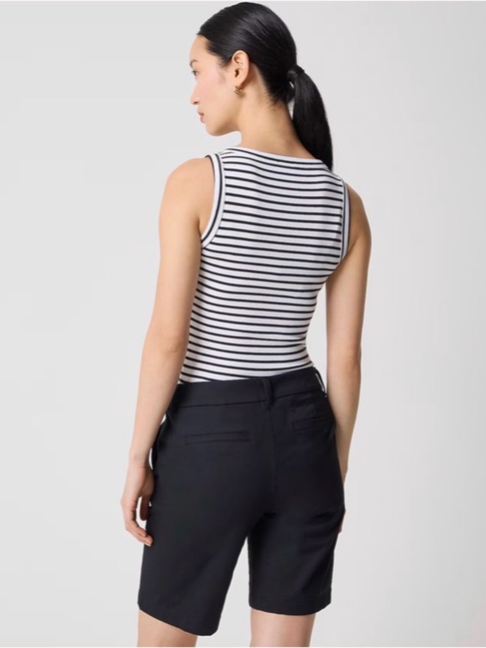 NWT J. Crew Factory Black Bermuda Shorts - Picture 3 of 8
